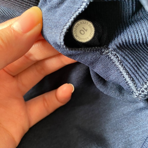 Lululemon true navy ebb to street long sleeve shirt size 10 - Picture 6 of 6